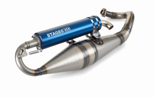 Exhaust Stage6 Pro Replica MK2 Blue Piaggio