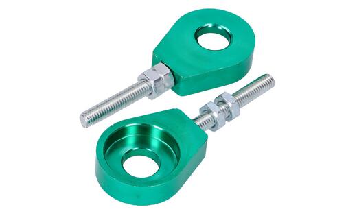 Chain Tensioner Set 12mm aluminium Puch / Simson / Kreidler / Sachs green