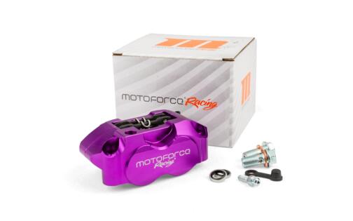 4-piston brake caliper MotoForce Racing violet